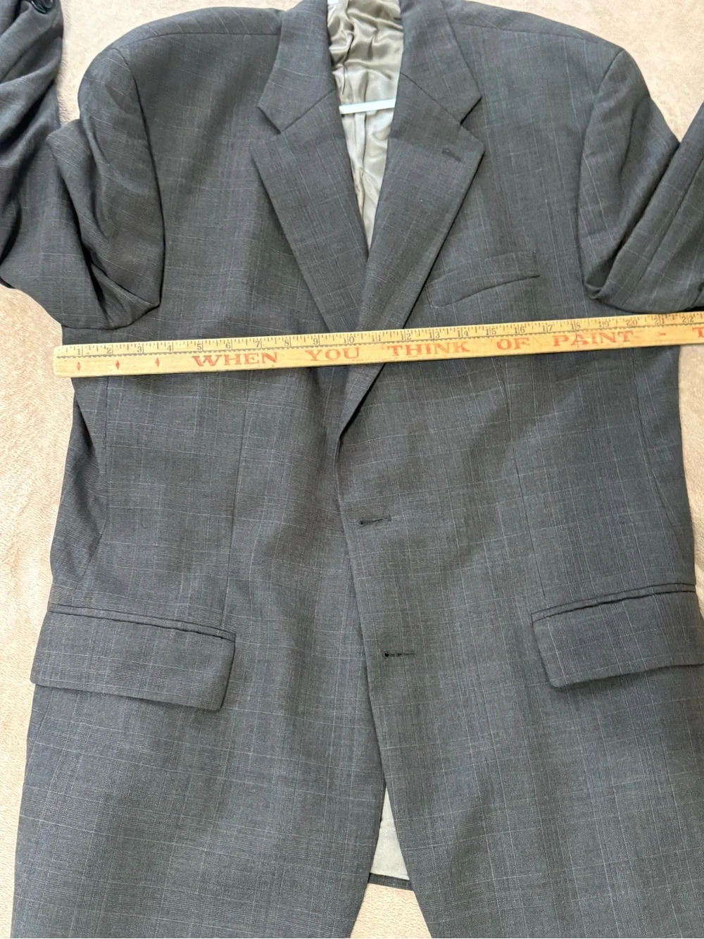 Chaps Ralph Lauren Brown Men's Blazer Sport Coat 46T 100% Wool Made In Canada
